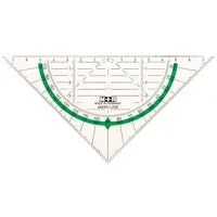 Nature Geometrie-Dreieck aus Bio-Kunststoff 16 cm – Produktbild 1 von 1