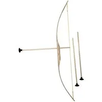 Mitienda Shop Mitienda Shop Pfeil und Bogen aus Holz, Holzbogen mit 3 Pfeilen – Produktbild 1 von 1
