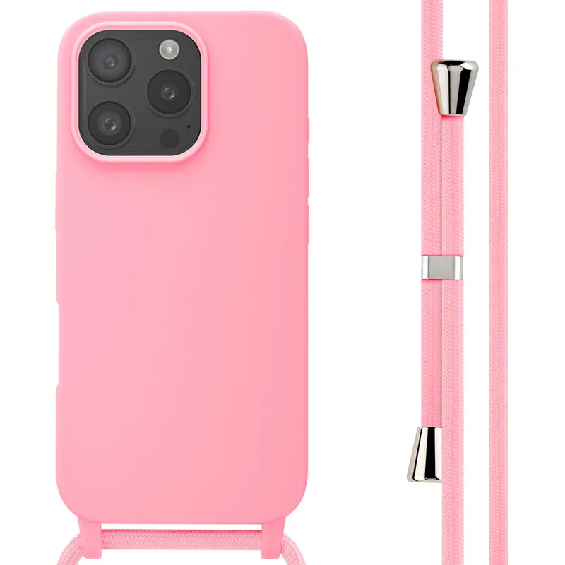 imoshion imoshion SilikonHülle mit Band für das Apple iPhone 16 Pro, Rosa, – Produktbild 1 von 1