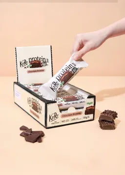 KoRo Veganer Proteinriegel Schokolade Brownie 15 x 55 g – Produktbild 1 von 1