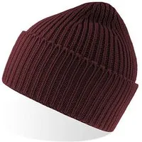 Atlantis Headwear Atlantis Headwear grob gestrickte Beanie-Mütze aus weichem, warmem Polylana®-Garn, Burgundy melange, – Produktbild 1 von 1