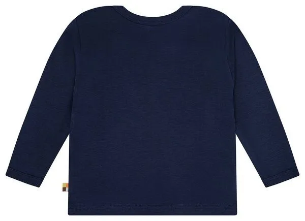 loud + proud loud + proud Babys & Kinder Shirt Langarm Uni, GOTS-zertifiziert, Ultramarine, – Produktbild 2 von 2