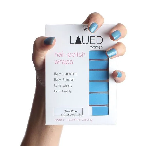 Vargu Vargu LAUED Nagelfolien fluorescent, True blue, – Produktbild 1 von 4