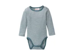 People Wear Organic People Wear Organic Body WS smaragd geringelt 74/80 – Produktbild 1 von 1