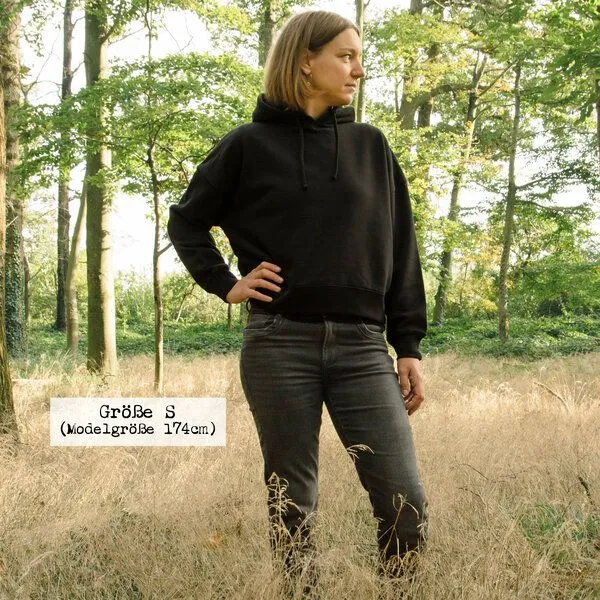 Cmig Cmig Damen Hoodie Assel in schwarz – Produktbild 3 von 4