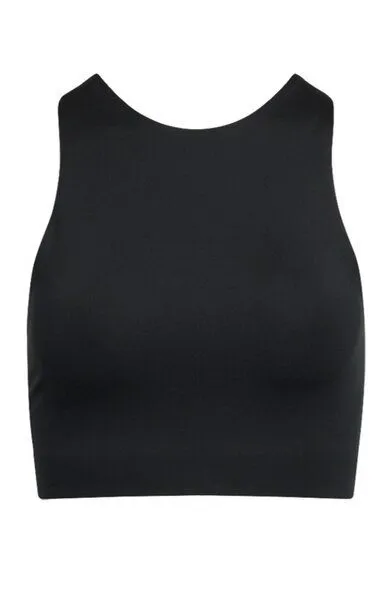 Girlfriend Collective Girlfriend Collective Damen Yoga-BH-Top Dylan aus recycelten Plastikflaschen, Schwarz, – Produktbild 3 von 4