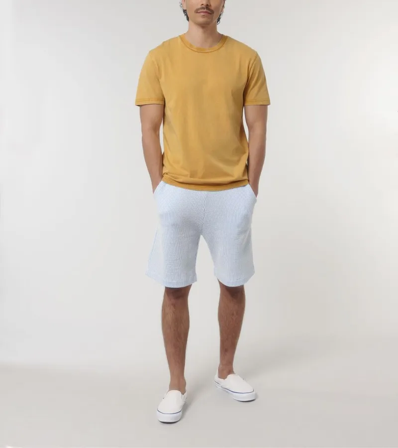 UNIPOLAR UNIPOLAR Basic T-Shirt Crafton Vintage, G. dyed gold ochre, – Produktbild 1 von 1