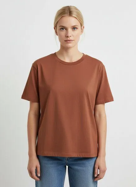 UNIPOLAR UNIPOLAR Basic T-Shirt Modell: Music, Heritage brown (rot), – Produktbild 1 von 2