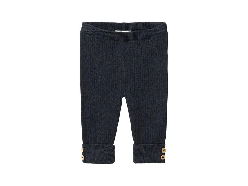 People Wear Organic People Wear Organic Strick-Hose dunkelblau mélange 74/80, Blau, – Produktbild 1 von 1