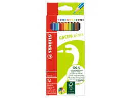 Stabilo STABILO Buntstifte 'GREENcolors' farbig sortiert, 12 Stk., sechseckig – Produktbild 1 von 1