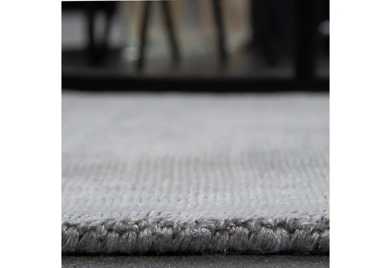 Consilio Concept Designteppich NOBEL Teppich Wohnzimmer Seidenglanz luxuriös Viskose moderner weich, Silberfarben, – Produktbild 3 von 5