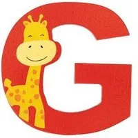 El Puente El Puente Holzbuchstabe G "Giraffe" | Fair Trade & Handmade aus Sri Lanka – Produktbild 1 von 1