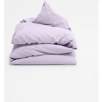erlich textil erlich textil Finn Bettdeckenbezug aus weicher Bio-Baumwolle, made in Europe, Flieder, – Produktbild 1 von 3