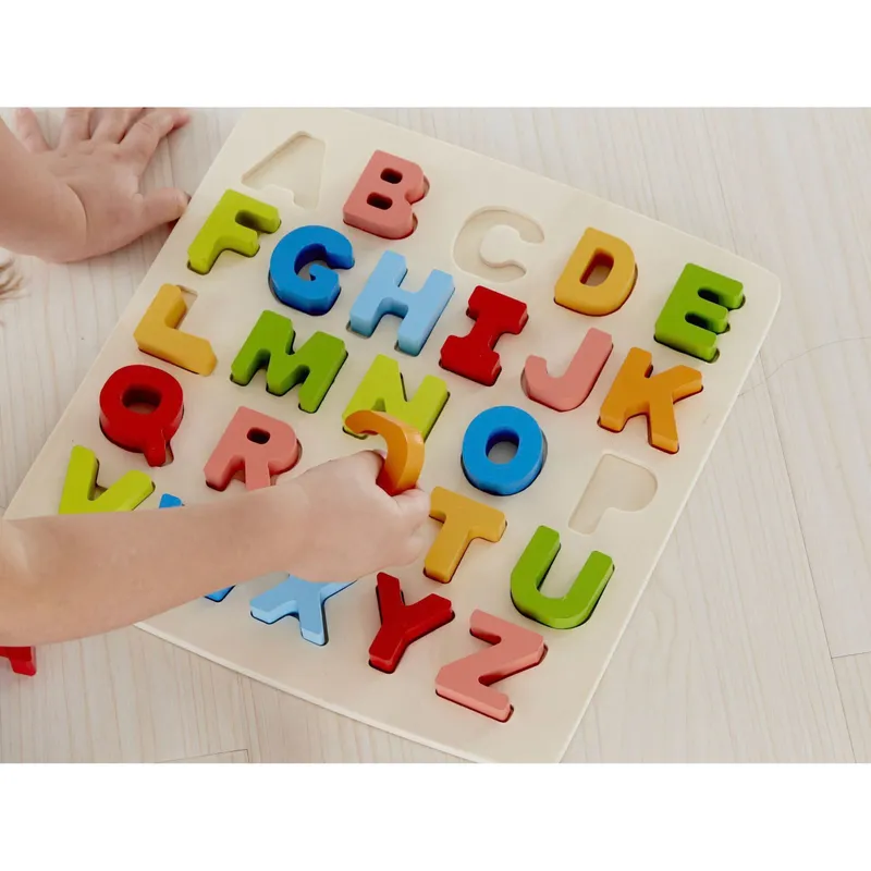 Hape Hape Puzzle mit Großbuchstaben, Mehrfarbig, – Produktbild 3 von 3