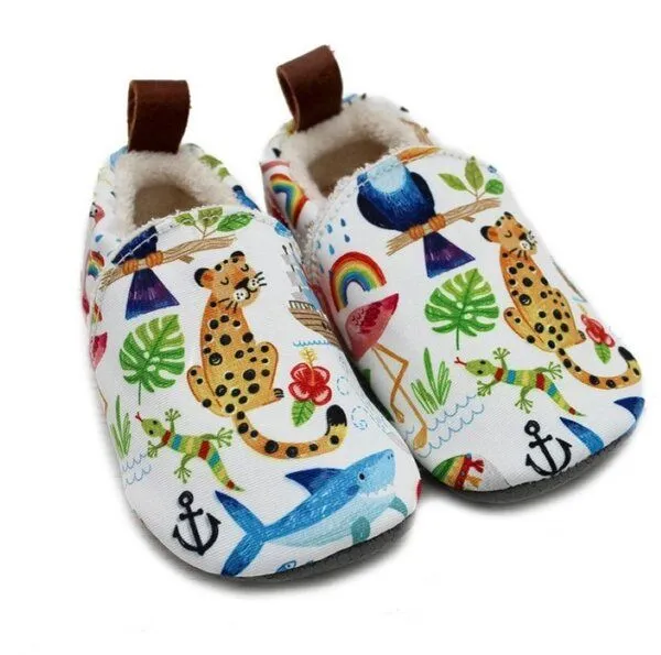 Pololo Pololo Barfuß-Hausschuhe aus Seaqual Yarn, Futter aus Baumwolle (organic) vegan, Tiere, – Produktbild 2 von 4
