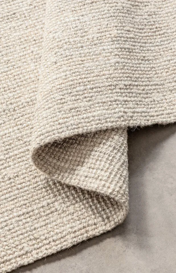 HANSE Home Teppich Jaipur Juteteppich, als Läufer und in Rund, rechteckig, Höhe: 10 mm, 100% Naturfaser, Wohnzimmer, Esszimmer, Schlafzimmer, Weiß, – Produktbild 5 von 8