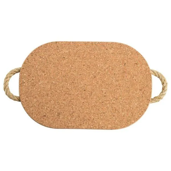 Kork-Deko Kork-Deko Pfannenuntersetzer 30x20 cm | Korkuntersetzer für Auflaufformen und Backbleche mit Schlaufen – Produktbild 3 von 6