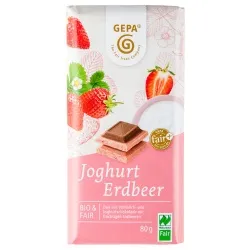 gepa gepa Weiße Joghurtschokolade & Vollmilchschokolade mit Erdbeere – Produktbild 2 von 2