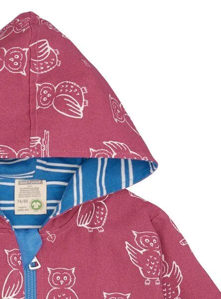 loud + proud loud + proud Babys & Kinder Wasserabweisende Jacke mit Druck, GOTS-zertifiziert, Rouge(pink), – Produktbild 3 von 4
