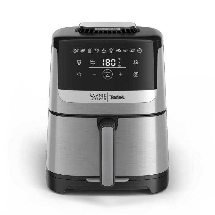 Tefal Jamie Oliver by Tefal Heißluftfritteuse "Silence Deluxe EY55JD", schwarz/silber – Produktbild 2 von 2