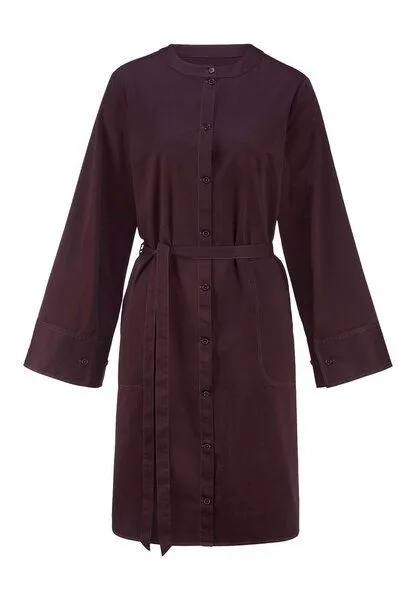 hessnatur hessnatur Kleid Relaxed aus reiner Bio-Baumwolle, Schwarzbeere, – Produktbild 3 von 4