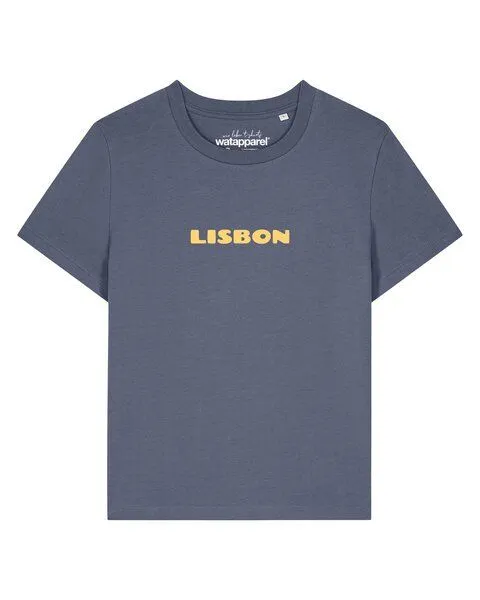 watapparel watapparel T-Shirt Frauen Lisbon Flora, Blue grey, – Produktbild 1 von 3