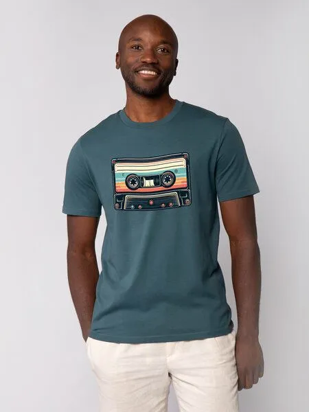watapparel watapparel T-Shirt Unisex Retro Kassette, Stargazer, – Produktbild 1 von 3