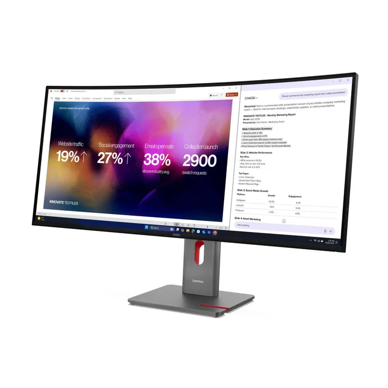 Lenovo Lenovo ThinkVision P40WD-40 - LED-Monitor - gebogen - 101.6 cm (40") – Produktbild 1 von 1