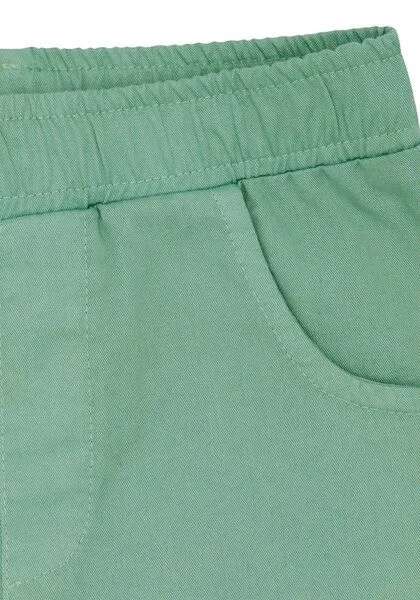 loud + proud loud + proud Babys & Kinder Bermuda Light Twill, GOTS-zertifiziert, Bamboo(grün), – Produktbild 3 von 3