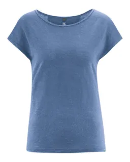HempAge Hempage Damen vegan T-Shirt Regular Fit Blueberry – Produktbild 1 von 1