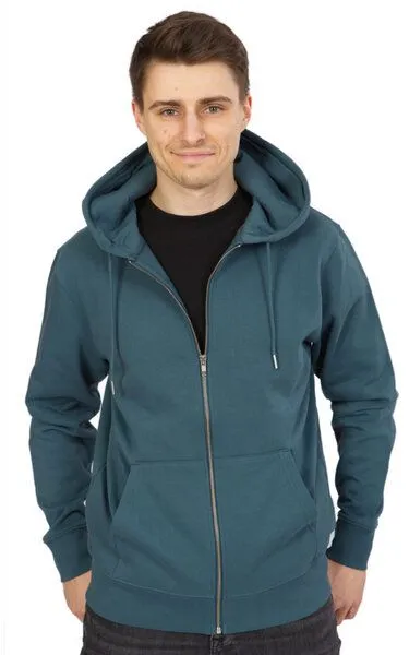 Life-Tree Life-Tree Zipper aus Biobaumwolle Unisex "Weltenbaum" in Stargazer Blau – Produktbild 4 von 5