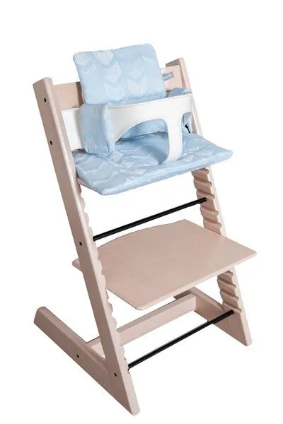 Hoppediz Hoppediz Kinderstuhlpolster - Hochstuhl Sitzkissen Set für Stokke Tripp Trapp, Amsterdam aqua, – Produktbild 3 von 4