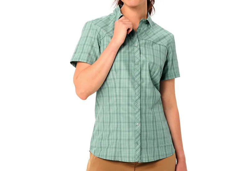 Vaude Vaude Funktionsbluse Tacun Shirt II mit Markendetails, 097 dusty fern / ecru, – Produktbild 3 von 4