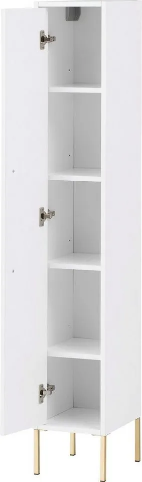 Schildmeyer Midischrank Sarah Solide Verarbeitung - Dieses Produkt ist in Deutschland gefertigt, Weiß, – Produktbild 4 von 5