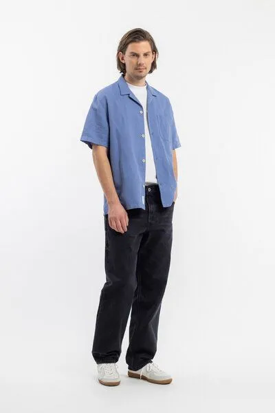 Rotholz Rotholz Bowling Shirt Leinen Mix, Blau, – Produktbild 1 von 4