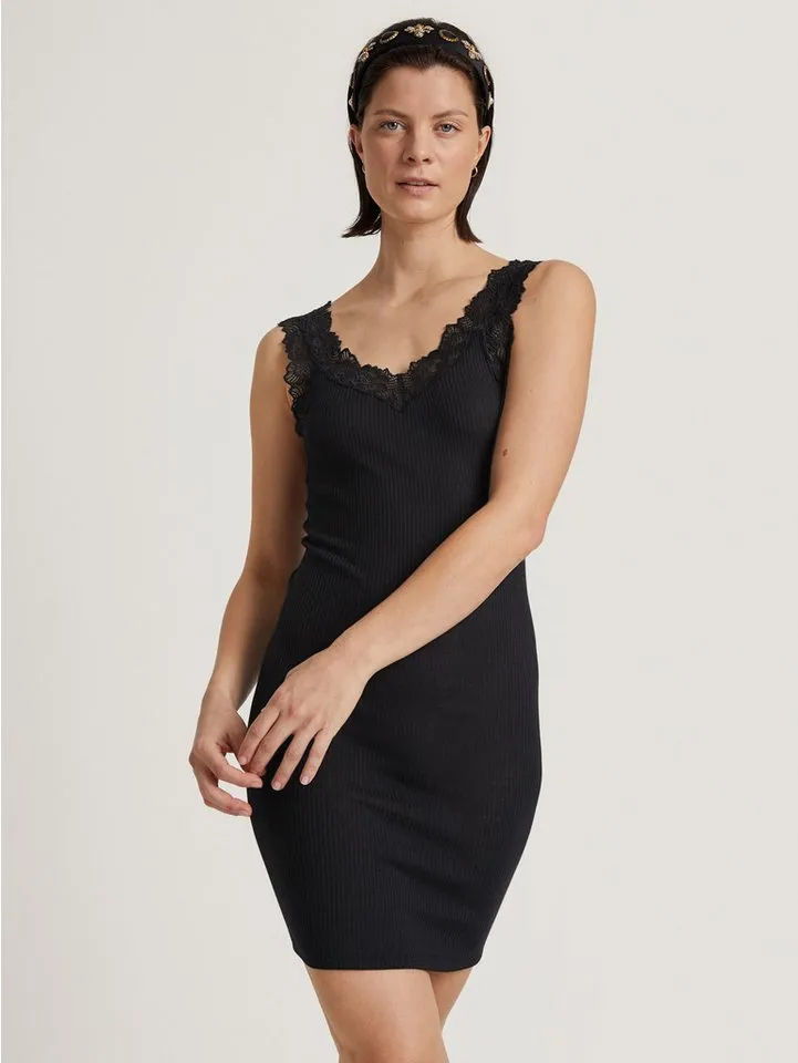 CALIDA CALIDA Unterkleid Silky Wool Joy Damen (1-tlg) fein, geschmeidig und elegant, aus Wolle und Seide, Schwarz, – Produktbild 2 von 5