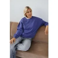 Kultgut Kultgut Goodness Sweater 100% Bio-Baumwolle - Ein schöner Allrounder im Boxistyle, Lila(deepviolet), – Produktbild 1 von 1