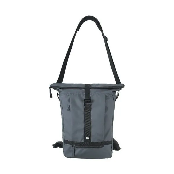 UNRAT REAL OCEAN PLASTIC Unrat Real Ocean Plastic Rolltop Backpack, Grau, – Produktbild 3 von 4