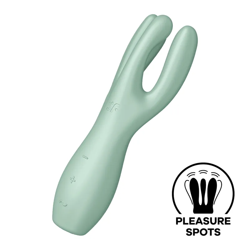 Satisfyer Satisfyer Threesome 3, 14 cm, Mint, – Produktbild 1 von 1
