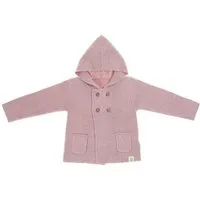 Lässig Lässig Baby Jacke - Knitted Hoodie GOTS, Garden Explorer, Aqua light pink, – Produktbild 1 von 1