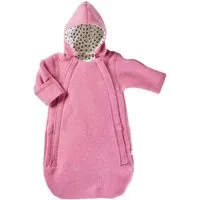 HANS NATUR Fußsack Kinderwagen mit Kapuze Bio Schurwoll-Walk pink Gr.50/56 – Produktbild 1 von 1