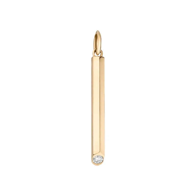 Maren Jewellery Sunbeam Anhänger - 18K Gelbgold & Labordiamant – Produktbild 1 von 1