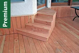 woodstore24 Douglasie, Premiumqualität, nachsortiert, 26 mm (S) x 142 mm (B), Oberfläche geriffelt / Sichtseite nachsortiert, 14 % Holzfeuchte, Längen: 1,25 m – Produktbild 1 von 1