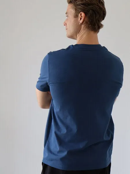 Kultgut Kultgut Artdesign - Biofair Shirt / Bergwelt, Saphirblue, – Produktbild 3 von 4