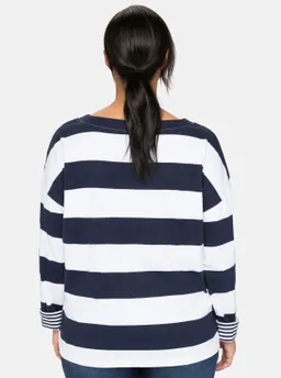 sheego Langarmshirt marine – Produktbild 1 von 1