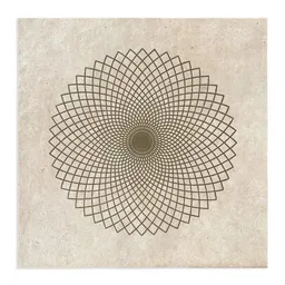 Veskor Cassiopeia Veskor Cassiopeia LOTUS DER LIEBE Heilige Geometrie Linoldruck | 40 x 40 cm | Gold auf Rosenholz – Produktbild 1 von 1