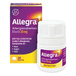 Allegra Allegra® Allergietabletten mit 20 mg Bilastin – Produktbild 1 von 1