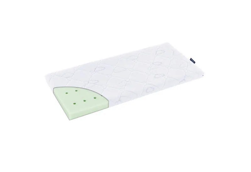 Träumeland Babymatratze Brise Safety 40 x 90 cm, Träumeland, 5 cm hoch, Baby Matratze für Wiege, Babybett & Beistellbett mit TENCEL Bezug, Weiß, – Produktbild 1 von 4