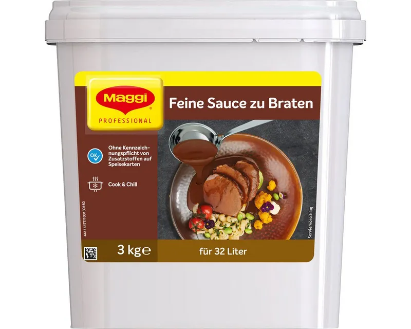 Maggi Maggi Saucen, Maggi Feine Soße zu Braten Instant für 32 Liter Gastro Box 3000g – Produktbild 1 von 2