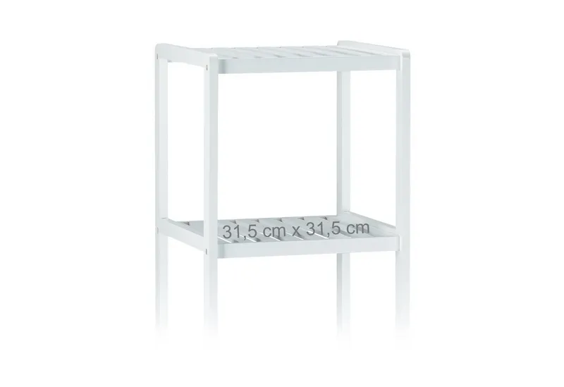 RELAXDAYS RELAXDAYS Badregal Bambus Badregal weiß, 1-tlg., Weiß, – Produktbild 4 von 4